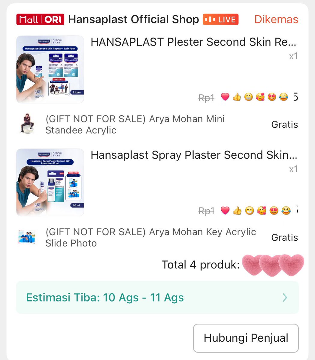 Lattesugarush's tweet photo. gemesh di shopee ku ada dua wajah adek adek ku 🥺🫶🏻…

8.8 co apa? Ya CO produk produk yang ada gambar mereka ini!! 

AQEELA X SKIN1004 : dapet diskon spesial jadi murce!!

MOHAN X HANSAPLAST : free mini standee acrylic + pc yang bisa ditarik!!

Sukses terus ya adek adek🥺🥰 https://t.co/7vG7ewAE6U