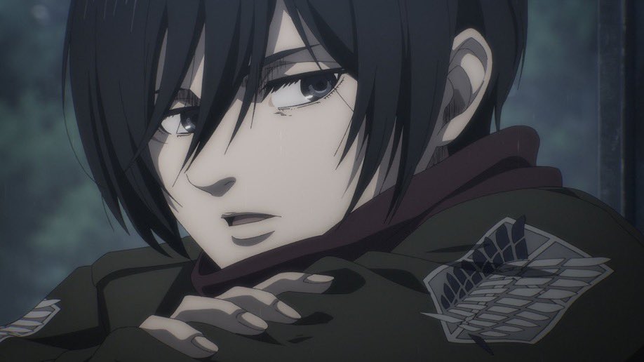animesznn's tweet photo. Mikasa never had a bad frame in attack on titan 😍 https://t.co/8Q7h8BoTwf