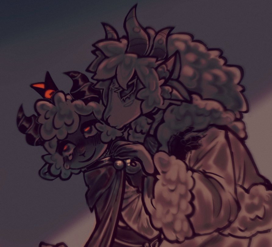 ItsANightBees's tweet photo. Cold Comfort 
#cultofthelamb #cultofthelambfanart https://t.co/EcW70IbjVn