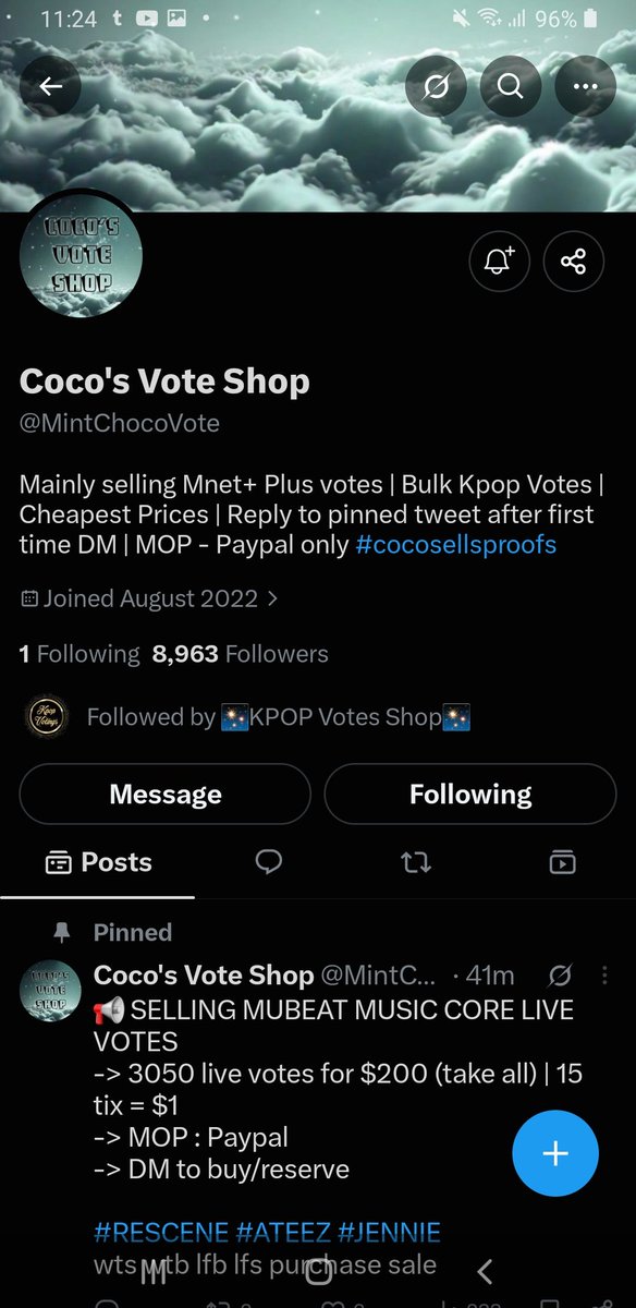 _P0IsOn_IvY_'s tweet photo. @MintChocoVote #Ateez https://t.co/tkWSVYv3XS