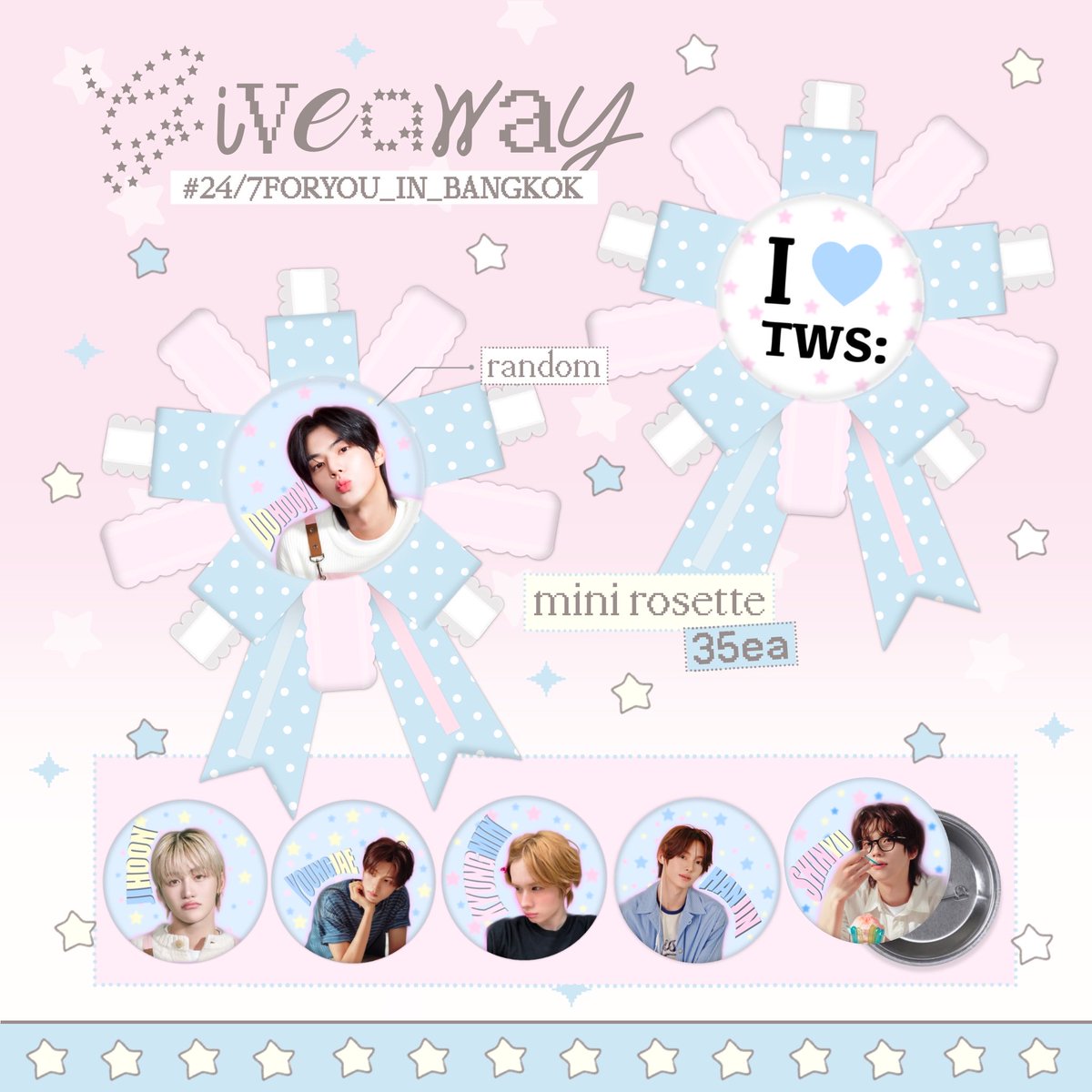 ii_ttpx's tweet photo. ༘⋆ Pls kindly rt ⋆.˚

 ⋆˚✿˖° Giveaway for 42 🩵
 #247FORYOU_IN_BANGKOK 

⋆🐾° Mini rossete ribbon 35 ea

Date : 26 Sep 2026
Location : bravo bkk
Time : tba

#ซาอีแจกของ https://t.co/2w6pPygVHx