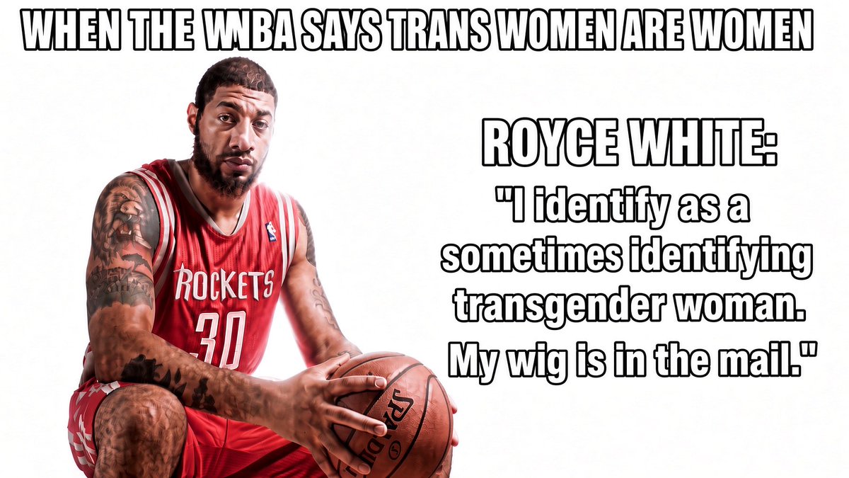 rightsidefreee's tweet photo. @Highway_30 @drawandstrike They’re transphobic if they don’t let you in the WNBA. https://t.co/PmeIG8iTpH