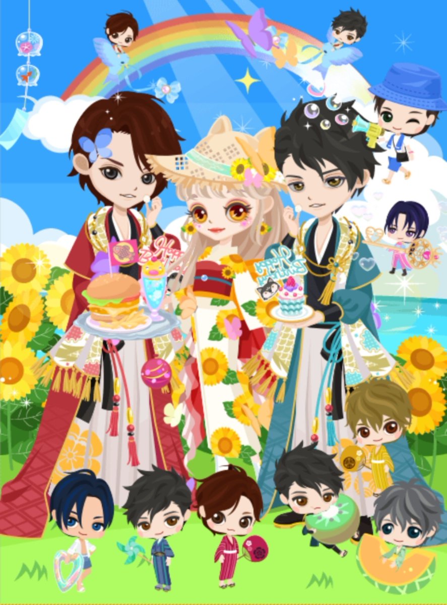 tsuk_iko's tweet photo. 念願の信長様と甚八さんのBDサンドイッチ❤️🥪💙

去年まではちょうど信長様終了▶甚八さんスタートだったからｯ………ほんの短時間だけだけど恋乱運営様ありがとうございました✨(՞⸝⸝o̴̶̷̥᷅ ⌑ o̴̶̷̥᷅⸝⸝՞)

あ、、、アイコンと同じ並びにすれば良かったぁぁぁ！！！！！！くっ来年こそ！！！ https://t.co/5XRgRTvSA1