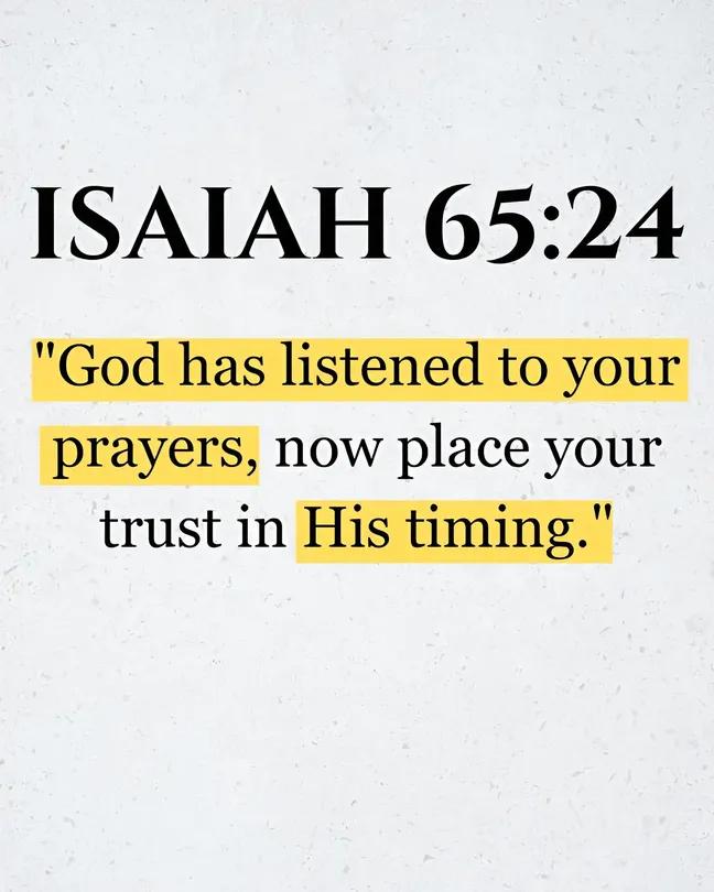altinekasre1's tweet photo. “God has listened to your prayers, now place your trust in His timing.”

Isaiah 65:24 https://t.co/1W2mKUAAke