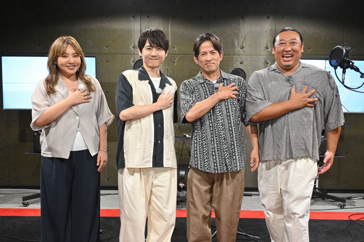 oshiraku's tweet photo. 📍推し楽 ニュース💌

岡田准一、初対面の梶裕貴をハグ「ずっと会いたかった」即興の生アフレコも！

詳細はこちら👉https://t.co/MWzbWiQzcZ

#今さらシロー #岡田准一 #梶裕貴 https://t.co/dWtTSgfhX0