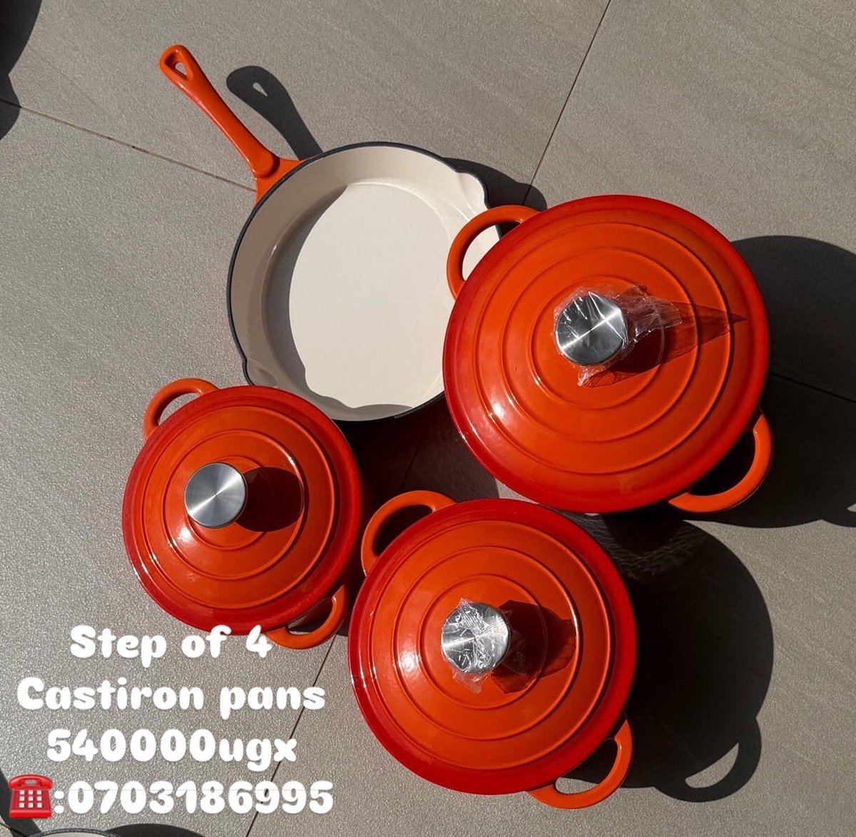 GIFTEDHANDSCLUB's tweet photo. 4pcs Castiron set 
540000ugx
☎️:0703186995 https://t.co/lN66iaZRBT