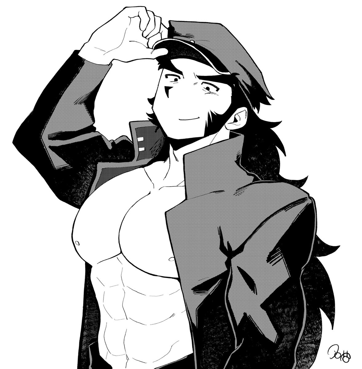 geboyama's tweet photo. 番長の過去絵 https://t.co/FDhd4jK3Uc