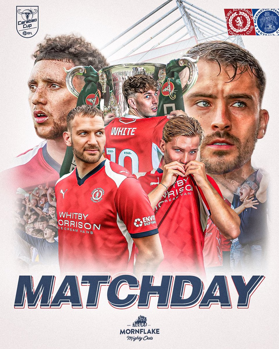 crewealexfc's tweet photo. 98 days later, the Reds are back in competitive action against Accrington Stanley! 🙌🔴

@Carabao_Cup | #CreweAlex https://t.co/ptJ3XZ9Y53