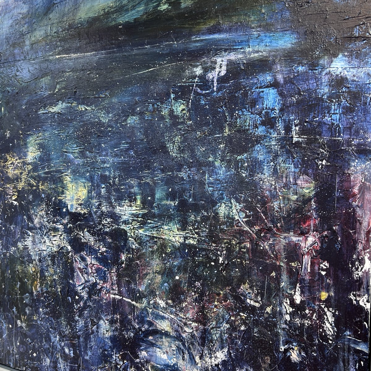 FidraFineArt's tweet photo. Summer Exhibition open 11-4 today &amp; 12-4 Sunday in Gullane.

One of two typically textural, Gullane themed landscapes in the summer show by Andy Heald.

Night Walk, Gullane (Were you Expecting Spring?)
Acrylic, Pastel &amp; Pencil on Board
100x100cm, 120x120cm framed.

#andyheald https://t.co/PDyQd1sc0j
