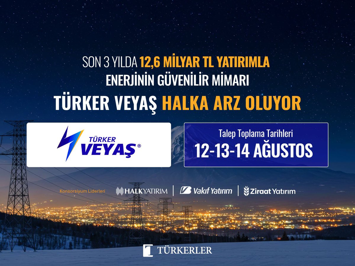 Gercek_Borsaci's tweet photo. #VEYAS 📍 Türker Vangölü Enerji Yatırım A.Ş. Halka Arz İncelemesi 👇
Türkerler İnşaat A.Ş. bünyesinde iştirak modeliyle yapılandırılarak kurulan Türker Vangölü Enerji Yatırım A.Ş. (Türker VEYAŞ), bağlı ortaklıkları VEDAŞ ile elektrik dağıtımı, VEPSAŞ ile perakende elektrik satışı ve LİNA ile bakım-onarım-altyapı alanlarında dikey entegre olarak faaliyet göstermektedir.
Şirket, Türkiye yüzölçümünün %6,05'ini oluşturan 47.368 km²'lik bir alanda; Van, Hakkâri, Bitlis ve Muş illerini kapsayan faaliyet bölgesinde 900.168 perakende müşteriye hizmet vermektedir.
Talep toplama 12-13-14 Ağustos 2026 tarihlerinde 136 TL sabit fiyatladır. Yıldız Pazar'da işlem görecektir. Katılım Endeksi'ne uygun değildir.
Toplam 65 milyon adet hissenin (sermaye artırımı ve ortak satışı yoluyla) halka arzı planlanmaktadır. Ayrıca Türkerler İnşaat A.Ş.'ye ait 12,5 milyon adet hisse için ek satış hakkı mevcuttur. Ek satış dahil edildiğinde toplam ihraç miktarı 77,5 milyon adettir. Ek satış dahil halka arz büyüklüğü yaklaşık 10,54 milyar TL olacak ve halka açıklık oranı %13,67'ye ulaşacaktır.
Payların dağıtım yöntemi: Yurt İçi Bireysel Yatırımcılara eşit, Yüksek Başvurulu Yatırımcılara (+2941 adet) oransal dağıtımdır.
Payların,
Yurt İçi Bireysel Yatırımcılara: %45
Yurt İçi Kurumsal Yatırımcılara: %45
Yüksek Başvurulu Yatırımcılara: %5
Yurt Dışı Kurumsal Yatırımcılara: %5'i
tahsis edilmiştir.
Şirketin 2025 yılı konsolide hasılatı 26,65 milyar TL'dir. Gelirlerin %82,09'u garantili ve öngörülebilir nitelikteki elektrik dağıtım (VEDAŞ) iş kolundan elde edilmektedir. Akıllı sayaç (PLC) altyapı yatırımları sayesinde kayıp-kaçak oranını %23,54'e düşüren şirket, EPDK'nın %34,29'luk hedefinin belirgin şekilde altında kalarak yüksek operasyonel verimlilik yakalamıştır. Bu fark, şirketin kasasına doğrudan teşvik ve ek kârlılık olarak yansımaktadır. Cironun %82'sinin regüle (EPDK garantili) dağıtım faaliyetlerinden gelmesi, şirketi ekonomik dalgalanmalara ve serbest piyasa elektrik fiyat riskine karşı korur.
Net dönem kârı: 2023 yılı 6,63 Milyar TL, 2024 yılı 4,29 Milyar TL, 2025 yılı 2,96 Milyar TL, 2026 yılı (31 Mart) 32,8 Milyon TL'dir.
Fonun kullanım yeri raporuna göre elde edilecek net gelirin %60-70'i VEDAŞ bünyesinde elektrik şebeke altyapı yatırımları ile teknolojik modernizasyonda, kalan %30-40'ı ise şirketin operasyonel işletme sermayesinin güçlendirilmesinde harcanacaktır.
Fiyat İstikrarı: Payların borsada işlem görmeye başlamasından itibaren 10 iş günü boyunca fiyat istikrarını sağlayıcı işlemlerin gerçekleştirilmesi planlanmaktadır. Fiyat istikrarı için brüt halka arz gelirinden %70'lik fon desteği ayrılmıştır.
Taahhüt: Şirket 1 yıl boyunca bedelli ve bedelsiz sermaye artırımı yapmayacağını, halka arz fiyatının altındaki bir fiyattan borsada pay satmayacağını taahhüt etmiştir.
Fiyat Tespit Raporu'nda İndirgenmiş Nakit Akımları (İNA) ve Piyasa Çarpanları Analizi yöntemleri %50-%50 oranında ağırlıklandırılmış, hesaplanan pay başına değere %20 halka arz iskontosu uygulanarak nihai fiyat 136 TL olarak belirlenmiştir.
Halka arzda T1 ve T2 bakiyeleri kullanılamaz. Nakit veya blokaj yöntemi uygundur.
Konsorsiyum Liderleri: Halk Yatırım, Vakıf Yatırım ve Ziraat Yatırım.
#halkaarz #borsa #bist100