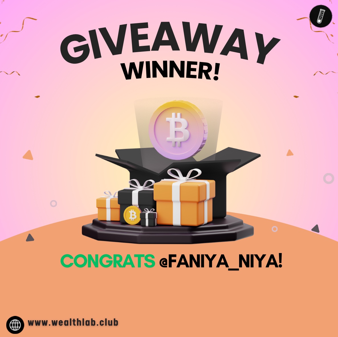 WealthLabClub's tweet photo. Congratulations, @Faniya_niya 
Our lucky $50 giveaway winner this week! 🎉

Huge shoutout to the entire community for showing up so strong as always.  
More giveaways are locked and loaded soon.

Keep engaging, stay locked in, and who knows… next one could be you🫵🏼 https://t.co/m1NyFZUr4u