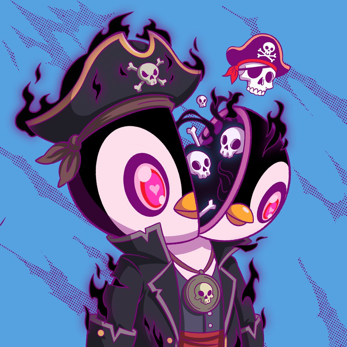 RebelOfWeb3's tweet photo. 🎁 KLUDZ WL GIVEAWAY 🎁 

Giving out 5 GTD & 10 FCFS spots 

To enter:
• Follow @RebelOfWeb3 & @KludzNFT
• Like & RT this post
• Drop your wallet address + tag one friend 

The vibe relies on Spooky-Cute Contrast using soft, vibrant hues to package a chaotic, split-head anatomy filled with skulls and devils. 

Details: 
Supply: 3333 
Chain: Ethereum
Price: $1
Mint Date: TBA 

Good luck Degens 🔥