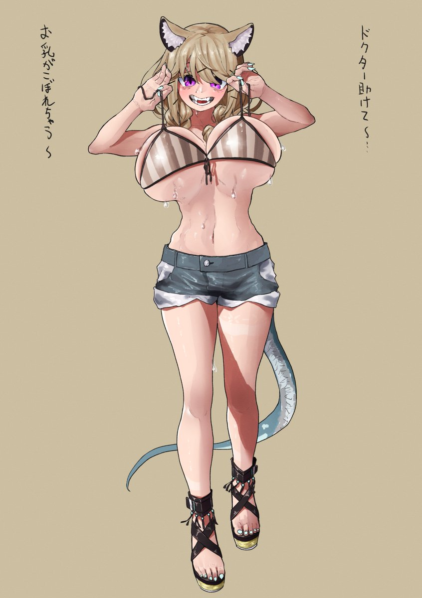 Shikiik's tweet photo. 水着ウタゲ https://t.co/mPXxm61O94