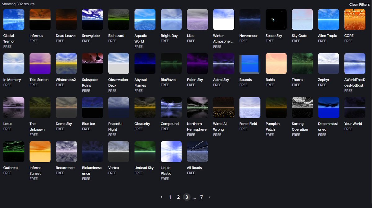 MaximumADHD's tweet photo. Shoutout to Spetument for these absolute banger skyboxes in the free model catalog. https://t.co/6gzpmE1uwg