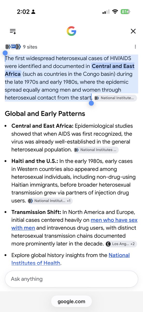 Kitsune779's tweet photo. @iamrrari @kneegro_plz @fw_bigjay Ur clearly STUPID ASF 💀💀that literally says IN THE UNITED STATES. The disease ain’t start here. The first widespread heterosexual cases of HIV/AIDS were identified and documented in Central &amp; East Africa (such as countries in the Congo basin) during the late 1970s- early 1980s https://t.co/4gxRxCqBTN