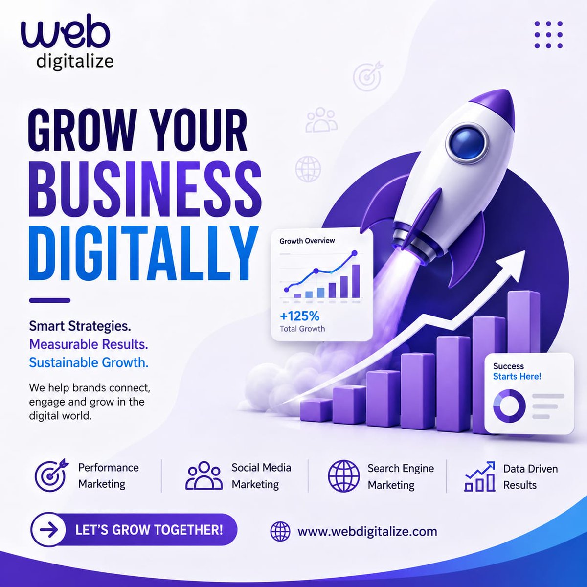 WebDigitalize's tweet photo. Grow Your Business Digitally with Web Digitalize!
Turn your online presence into measurable growth with Performance Marketing, Social Media, SEO &amp; Data-Driven Strategies.
💡Smart Strategies | 📊Measurable Results | 🚀 Sustainable Growth
🌐 https://t.co/BgLCjw2Or7
#WebDigitalize https://t.co/jV4egKmh29