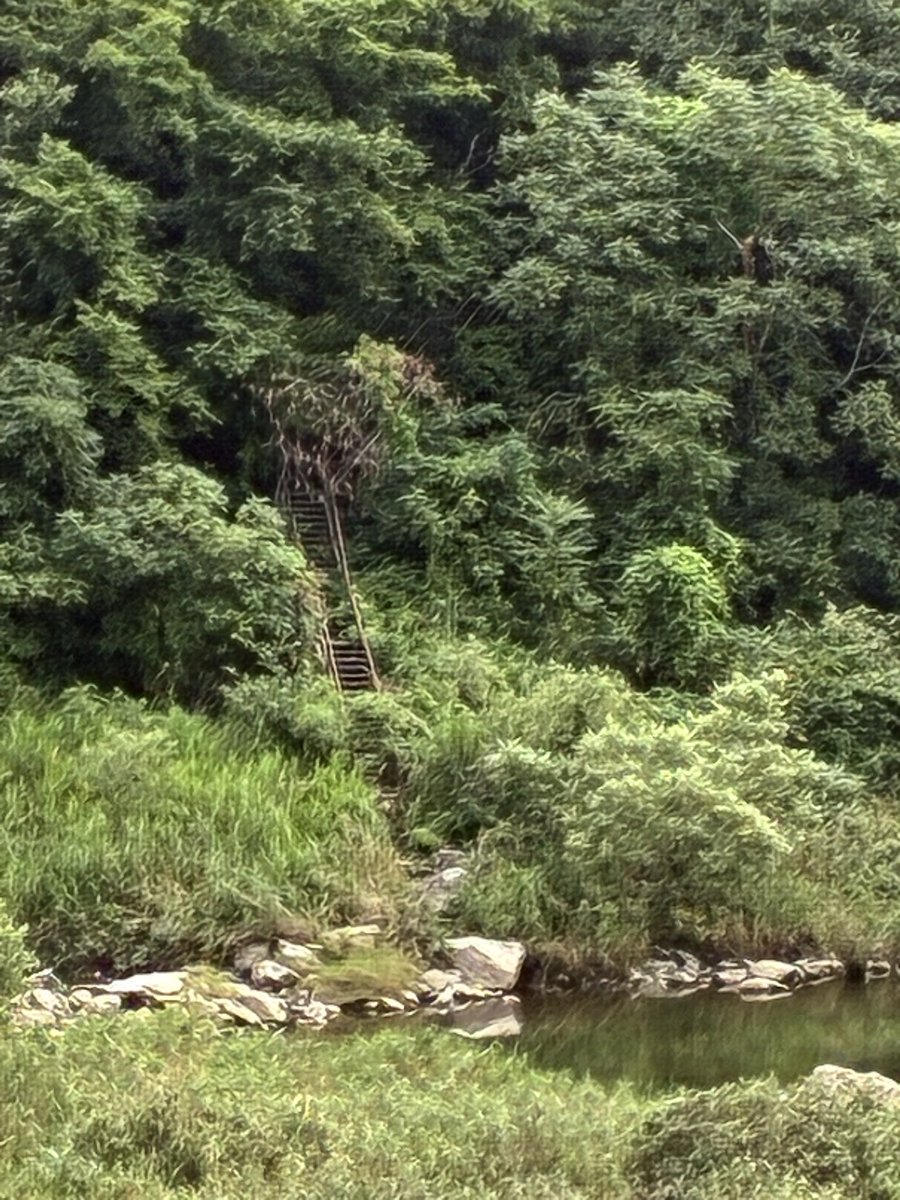nianiacoco's tweet photo. このダムは下流側の岩場に降りて行けるのだけど、草ボーボーなのとそのまま川の流れに身を投じてしまいそうなのでやめました🙏雷も鳴ってきた⚡️ https://t.co/z7LVmBTwsy