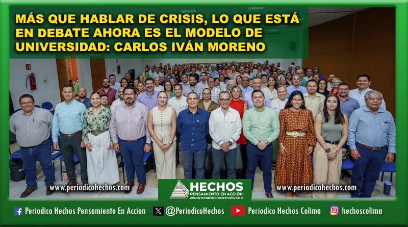 hechoscolima's tweet photo. MÁS QUE HABLAR DE CRISIS, LO QUE ESTÁ EN DEBATE AHORA ES EL MODELO DE UNIVERSIDAD CARLOS IVÁN MORENO
https://t.co/MWcots9DOg
#hechoscolima https://t.co/or1eY7Ij2y