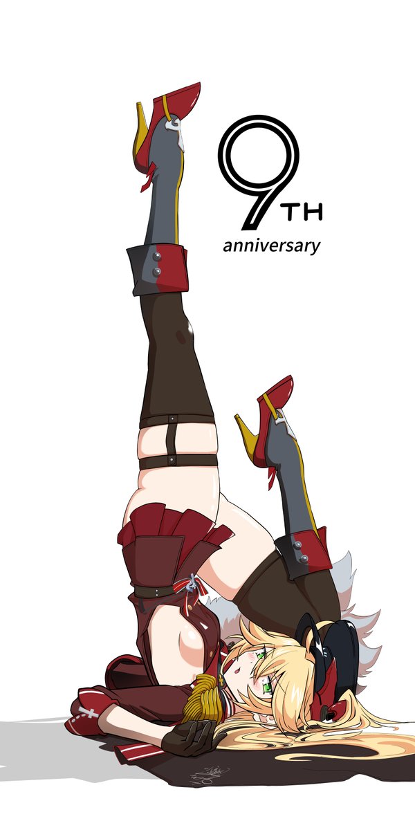 Light_novel_800's tweet photo. #アズレン9周年アー��
@azurlane_staff 
9周年おめでとうございます🎉 https://t.co/TTcVgNZrZT
