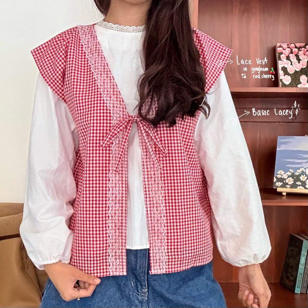 veinsclover's tweet photo. STOP SCROLLING 🚨
Lace vest secantik ini ternyata cuma Rp80 ribuan 😭🌷 Motif bunga &amp; stripe = combo gemes maksimal bikin look auto cute!

https://t.co/HCDWU5hDrH https://t.co/39duQljHBs