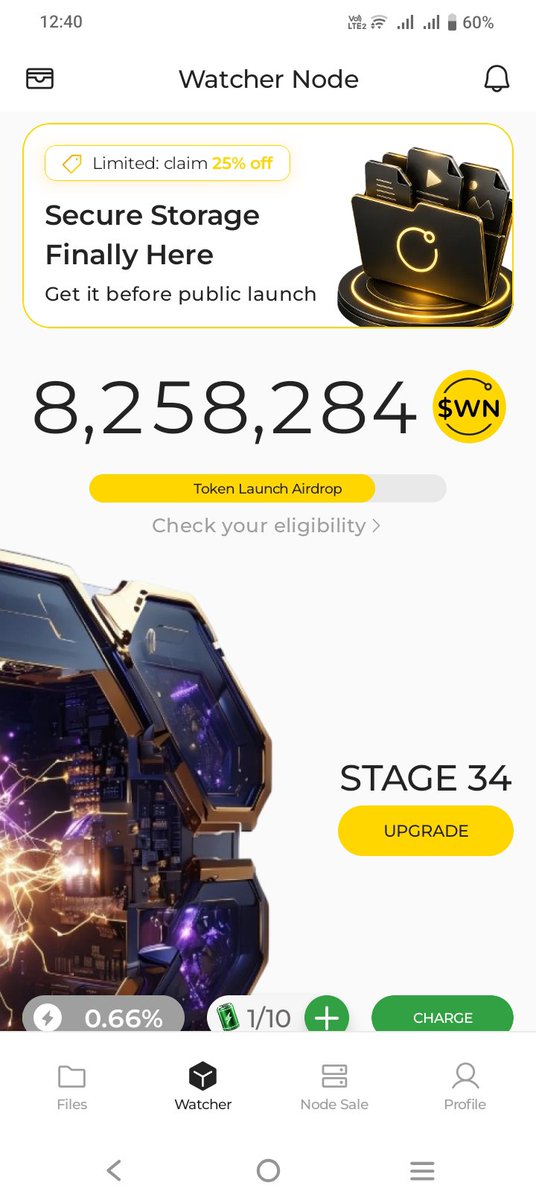 Islam37618815's tweet photo. Mining never stops. 🚀 Just hit Stage 34 on my Watcher Node with 8,258,284 $WN earned so far! Every charge, upgrade, and session gets me closer. Stay consistent, keep building, and don’t miss the Token Launch Airdrop! ⚡💛 @DeNetPro https://t.co/AxLHShPAp6