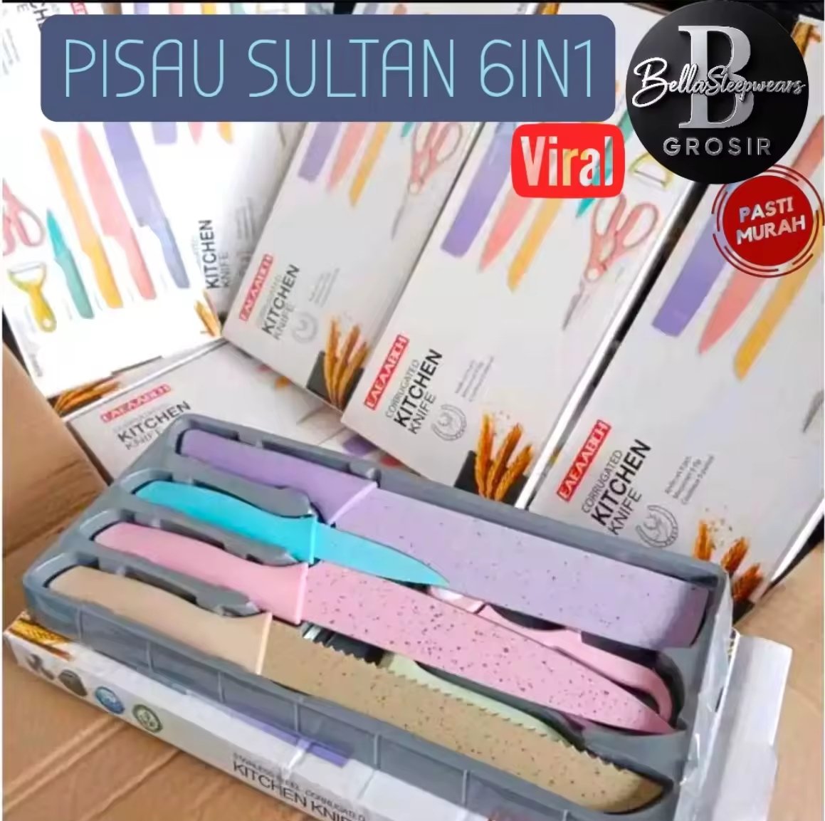 Afriani043's tweet photo. PISAU SULTAN SET 6IN1

1 set udah dapet 6 pisau beda ukuran + beda warna. Bahan stainless dilapis anti lengket. Buat motong sayur, daging, buah semua bisa ✨

Harga: Rp7.599
Link Lazada: https://t.co/BFeY1zYjgH

#PeralatanDapur #PisauMurah #SetPisau #DiskonLazada #PisauStainless https://t.co/AKW8JFBPDA