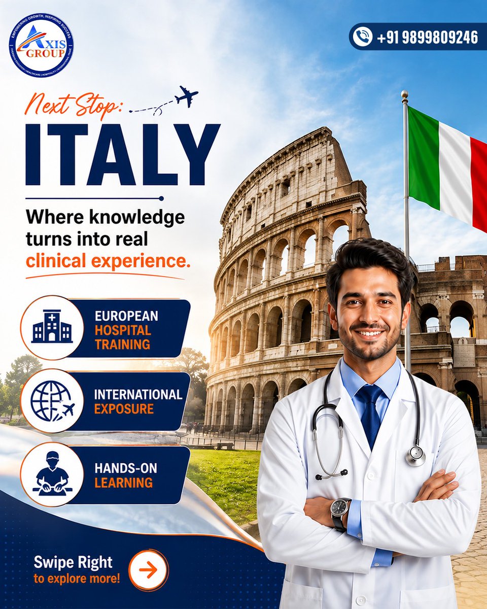 axisinstitutes's tweet photo. Dual Master’s in Internal Medicine | Italy & Uzbekistan
#StudyAbroad #MBBSAbroad #MedicalEducation #StudyInUzbekistan #StudyInItaly #InternalMedicine #DualMasters #MedicalCareer #FutureDoctor #InternationalEducation #MedicalStudents #AbroadEducation #MedicalAdmission https://t.co/RpjXeeVqyx
