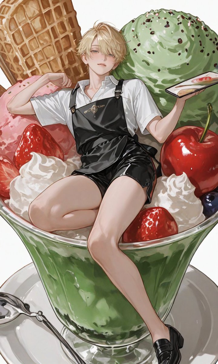 nnn_z_0531's tweet photo. 【プロンプト配布🍨🤍🩷】

アイスに乗ります❣️納涼❣️

⚠️モデロラによって違いが出るためご注意ください
⚠️ガチャ要素強め

リプ欄にプロンプトあります
引用で見せてくださると嬉しいです～！🍨 https://t.co/iVBm55pU4b