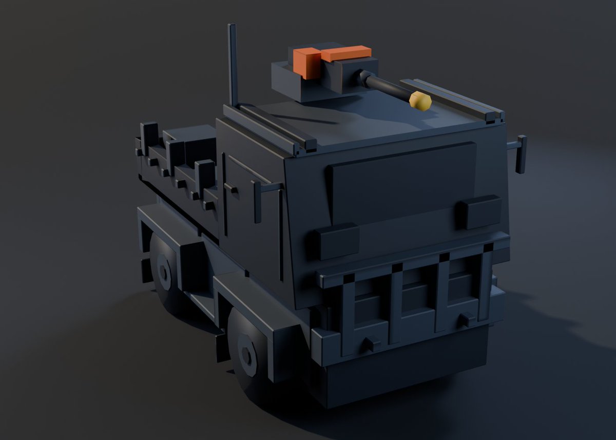getburo's tweet photo. The Rig. The one everything else is measured against. Flat bed, open frame, a turret bolted on top of a cab that was never designed to carry one.

This is the truck you start in. https://t.co/Q4MVQJqtwL