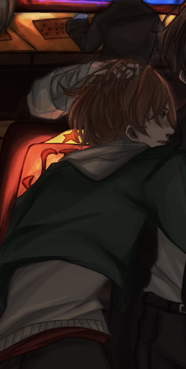 mintsuuru's tweet photo. arcade date 
#bsd #dazai #chuuya #soukoku https://t.co/5eMgUqEgoY