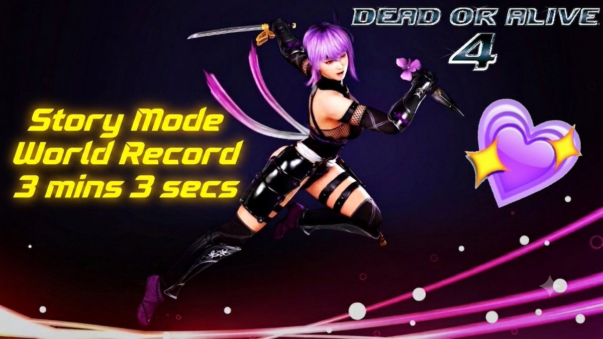 CD212M's tweet photo. New WR this time on DoA4 story mode!
This game is hard asf compared to 5LR & 6LR π
Happy belated Birthday Ayane ππ¦
@TeamNINJAStudio
#doa4 #deadoralive4 #ayane
https://t.co/jfDACdyJtr https://t.co/MorIG8Los8