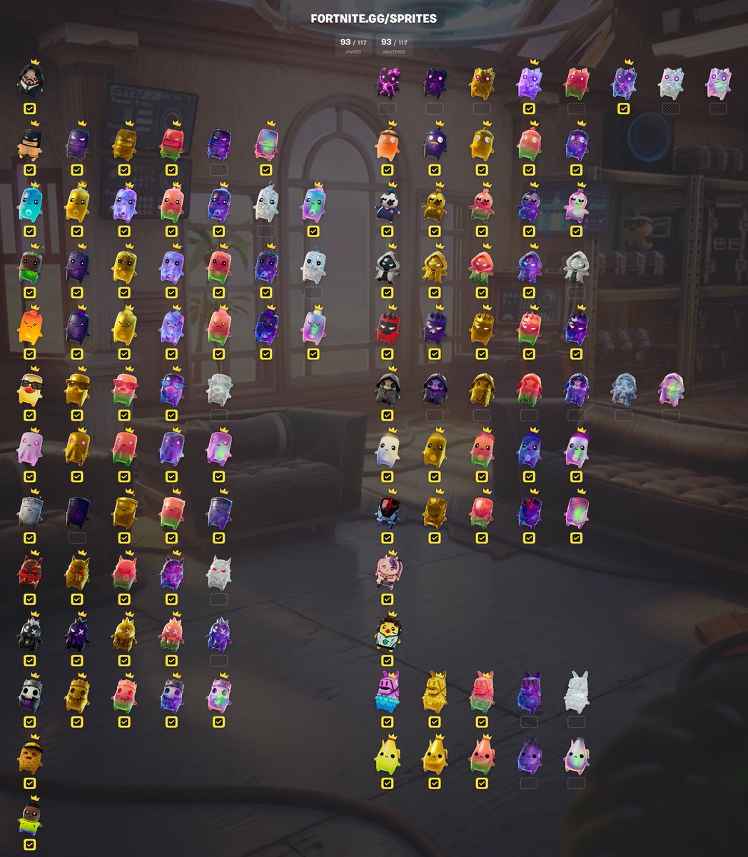 MackTheDad's tweet photo. open to trading any of these here for what I donโt have & whatever I catch after gem sprite hours tomorrow; Iโm open to handing out for free after I fill my index
#spritetrading
#fortnitesprite
#fortnitespritetrading
#spritehunting
#FortniteSprites
#SpriteChecklist https://t.co/il3xfvDUrl