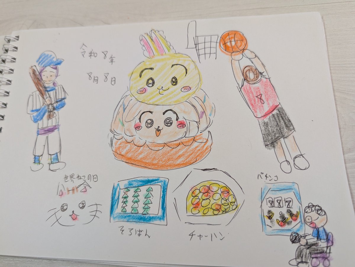 3927Blue's tweet photo. #イラスト 
#バスケ
#甲子園 
#８８８の日 https://t.co/hMJowSOVuN