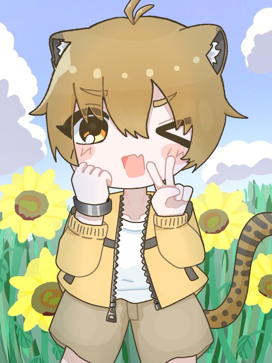 ten_c_4's tweet photo. 夏ですねぇ

#創作　#イラスト　#OCㅤㅤ https://t.co/MNTpbXFzwL