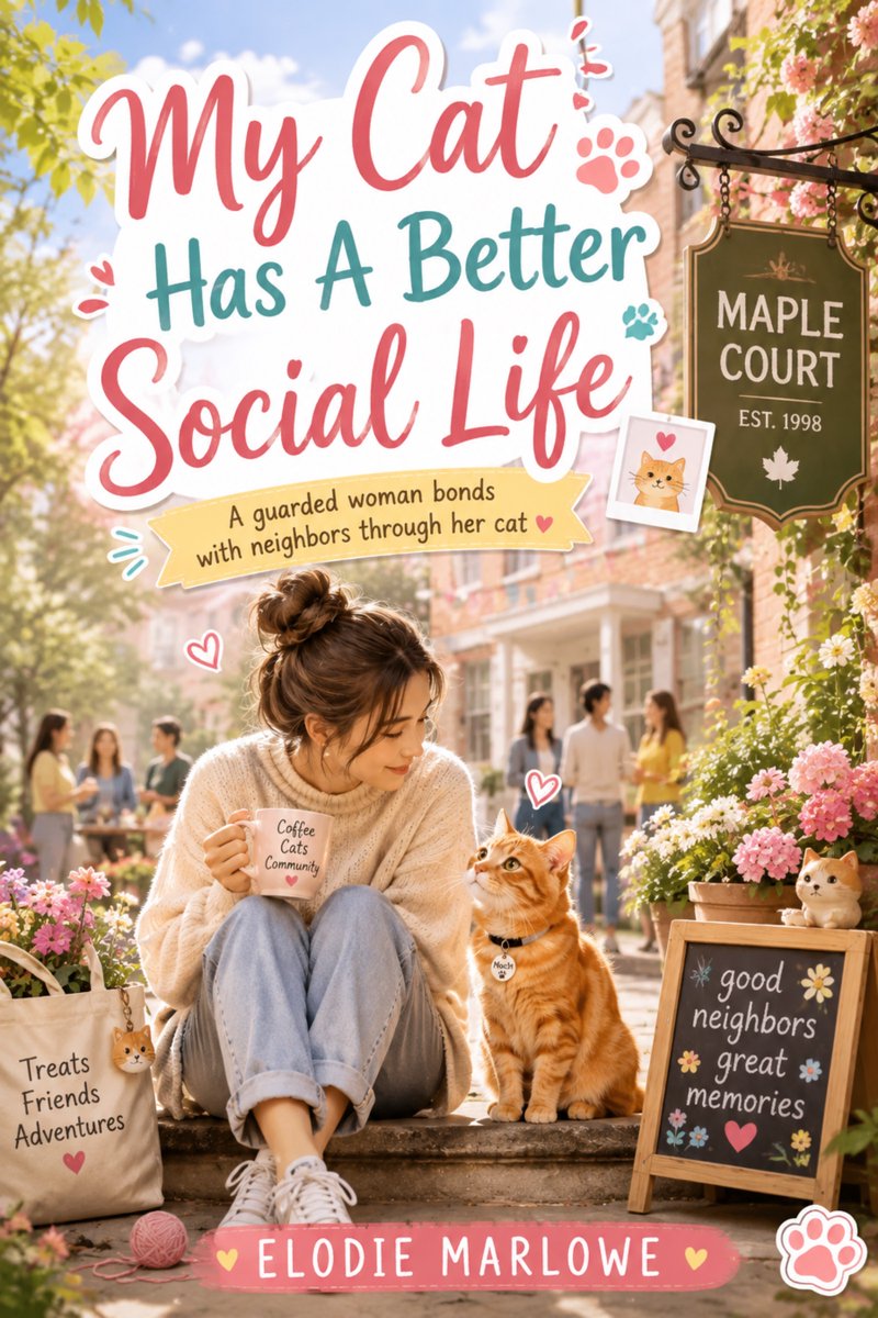 pandacutie2105's tweet photo. https://t.co/V6219F09NM
My cat has a better social life than I do.
😼Honestly... I'm okay with that.
📚 My Cat Has A Better Social Life is available now!
#Cats #CatBooks #RomCom #BookRecommendations #BookLovers #KindleBooks #IndieAuthor #SmallTownRomance #BookCommunity #BookX https://t.co/bsEEopfAPX