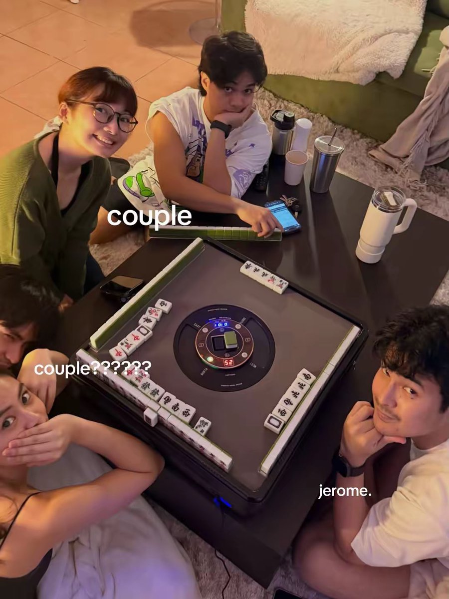 stanaccountnike's tweet photo. game night with friends tapos lowkey date ni jai and nini 😌 #JaiNicole https://t.co/cnR4G0PQSm