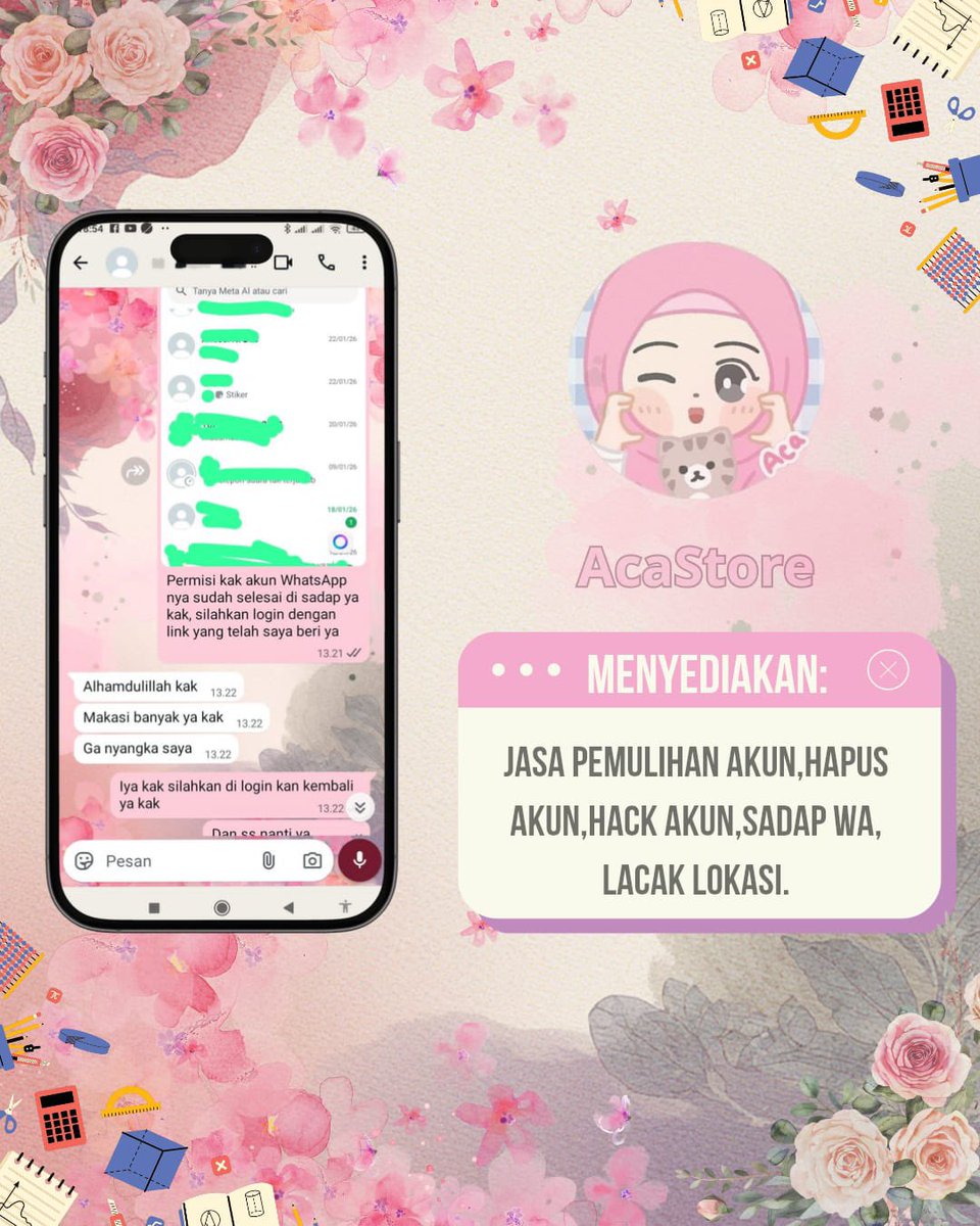 DenisEmrilyan's tweet photo. Menyediakan Jasa Pemulihan akun &amp; Jasa Hapus akun, Jasa Lacak, Sadap WhatsApp

Jasa balikin akun Instagram dan Facebook, Tiktok, Linkedlin, Gmail, Line, &amp; lain nya

Hapus akun Facebook, Instagram, Line, Twitter, YouTube, &amp; lain nya

Full Testii, Fastt Proses, Hubungi Wa Di Bio https://t.co/t0xp5VVe9a