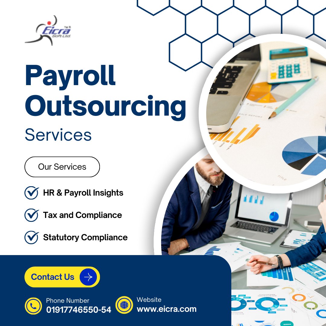 eicrasoft's tweet photo. 💼 Payroll Outsourcing Made Simple

Managing payroll, tax, and statutory compliance can be time-consuming and complex. Let Eicra Soft Limited handle the process while you focus on growing your business.

Our Payroll Outsourcing Services help businesses streamline:

✅ HR & Payroll Management
✅ Tax & Compliance
✅ Statutory Compliance
✅ Accurate & Timely Payroll Processing

Reduce administrative workload, minimize compliance risks, and keep your payroll operations running smoothly.

📞 Contact us: 01917746550-54

Let us take care of your payroll, so you can focus on your business.

#PayrollOutsourcing #PayrollServices #HRServices #TaxCompliance #StatutoryCompliance #HRManagement #EicraSoft