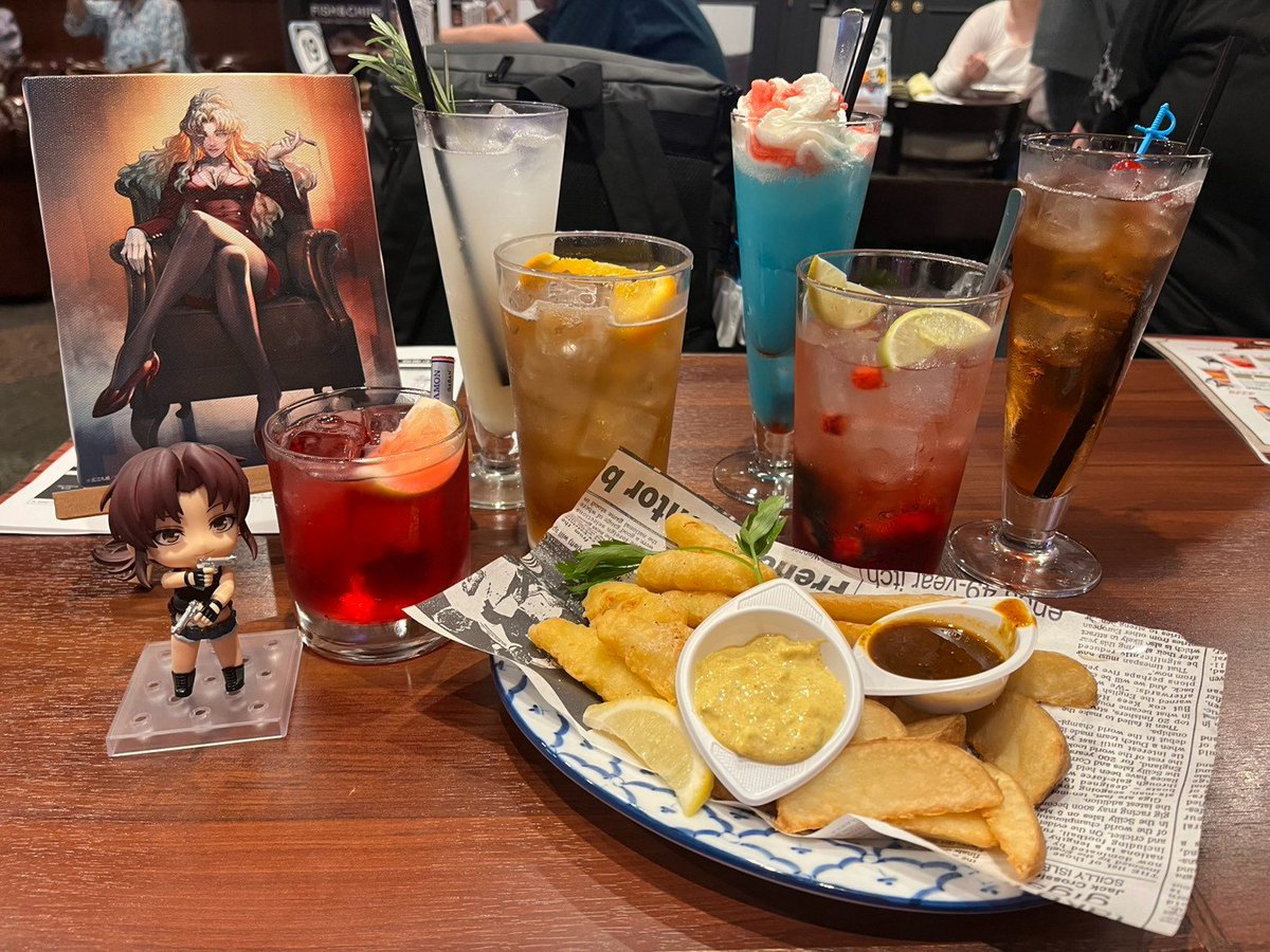 Simba81385808's tweet photo. ブラックラグーンHUBコラボ行ってきました✨️
全部美味しかった～！！ https://t.co/OnY8WisAES