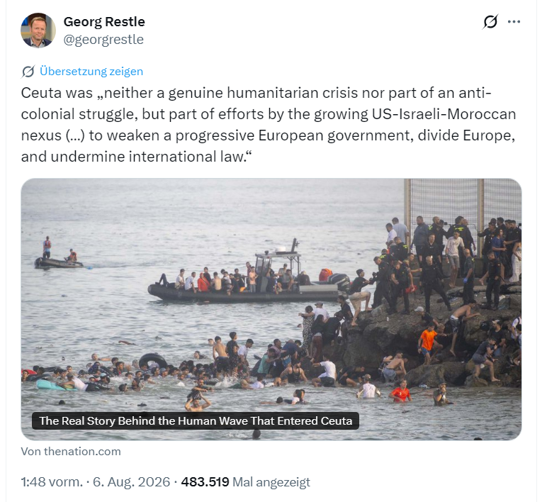 OnnoNorth's tweet photo. Restle, vermutlich klammheimlicher Antisemit, streut eine Verschwörungstheorie: Der Autor von THE NATION reiht nur Korrelationen aneinander, weist aber die zentrale Kausalität nicht nach. So macht #GeorgRestle Schmiefink-Journalismus – persönliche Agenda vor Wahrheitsfindung. https://t.co/5vN4dmgQ8P