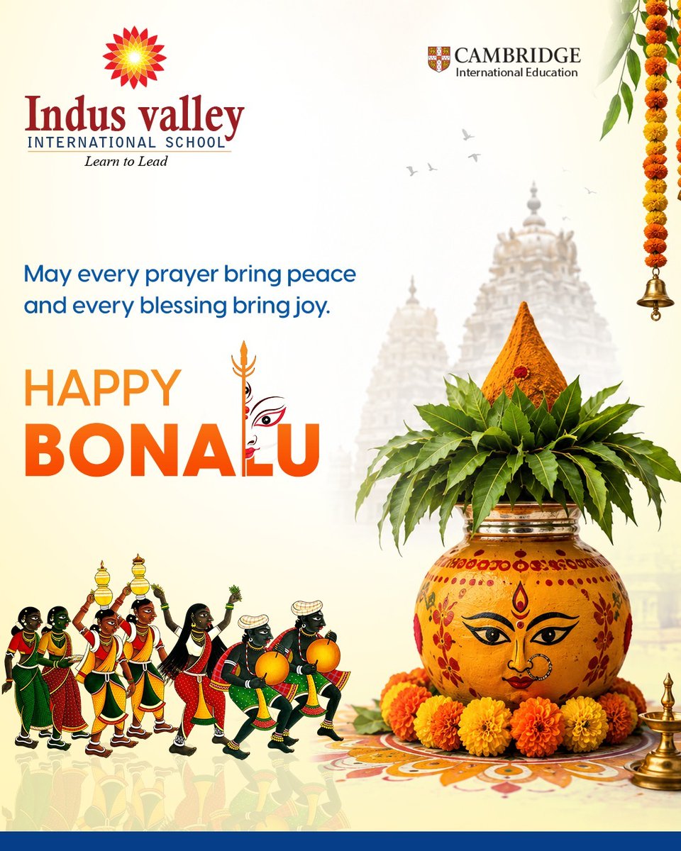 indusvalleyIS's tweet photo. Happy Bonalu!
Bonalu is a vibrant celebration of devotion, gratitude, and the rich #Culturalheritage of Telangana. It reminds us of the values of faith, community & togetherness that inspire generations.
#IndusValleyInternationalSchool #HappyBonalu #Bonalu2026 #UnityInDiversity https://t.co/CIpKVciKal