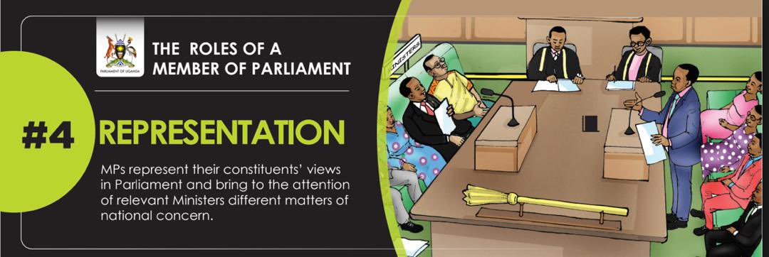 RadioOneFM90's tweet photo. Post Ad
#4: REPRESENTATION ๐บ๐ฌ
One of the key roles of a Member of Parliament is to be your voice.
MPs represent their constituents' views in Parliament and raise matters of national concern with the relevant Ministers.
#ParliamentOfUganda #RoleOfAnMP https://t.co/GLEYeZE5n5