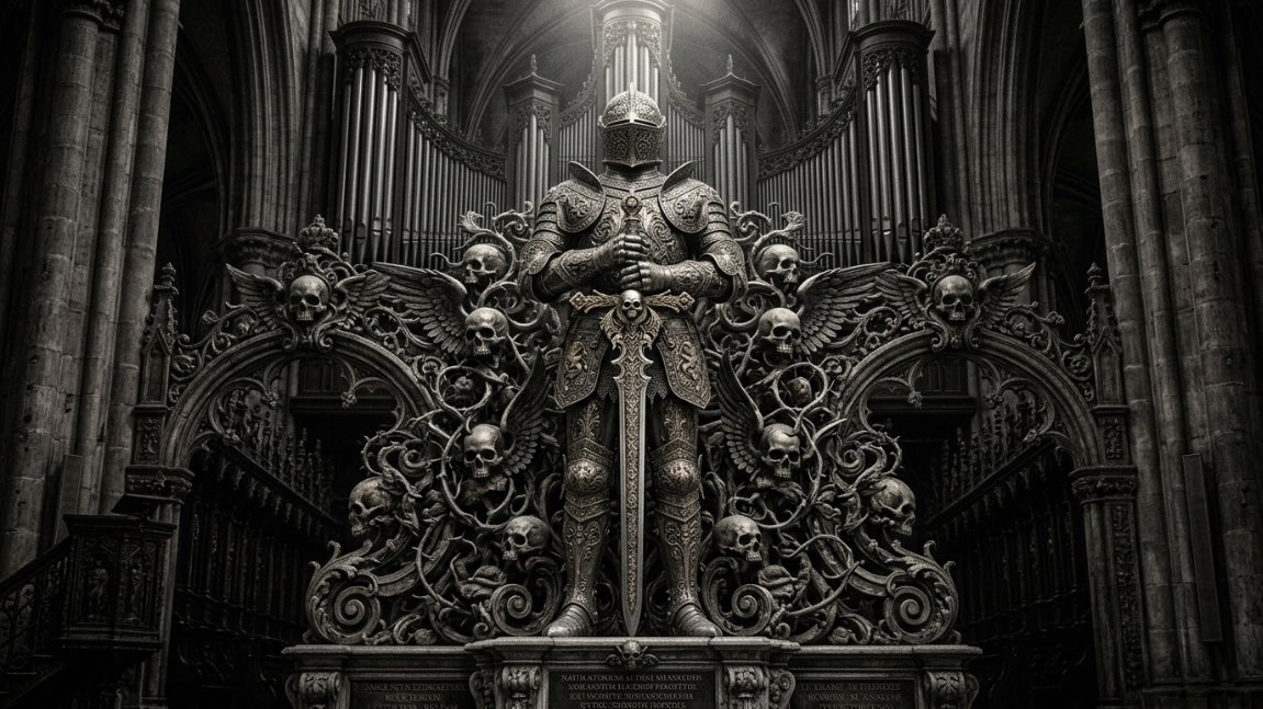 Baroque Gothic Knight Sculpture