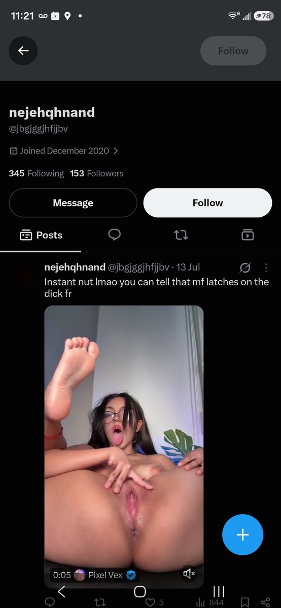 SunnyDelited's tweet photo. @jbgjggjhfjjbv @thatsoclips My name is "brown sugar tits",  do you think i care?? Were both weird as fuck, youre just a homophobe about it lol https://t.co/kjJl2dObqW