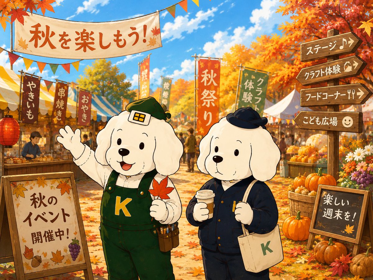 kanai1963's tweet photo. お疲れ様です！
今週も一週間ありがとうございました😊
今週末は各地で秋のイベントも開催されますね🍂
お出かけの際も安全第一で、秋の週末を楽しみましょう！
良い週末を✨

#企業公式がお疲れ様を言い合う
#企業公式相互フォロー
#企業公式と繋がりたい https://t.co/mmlxQimfVI