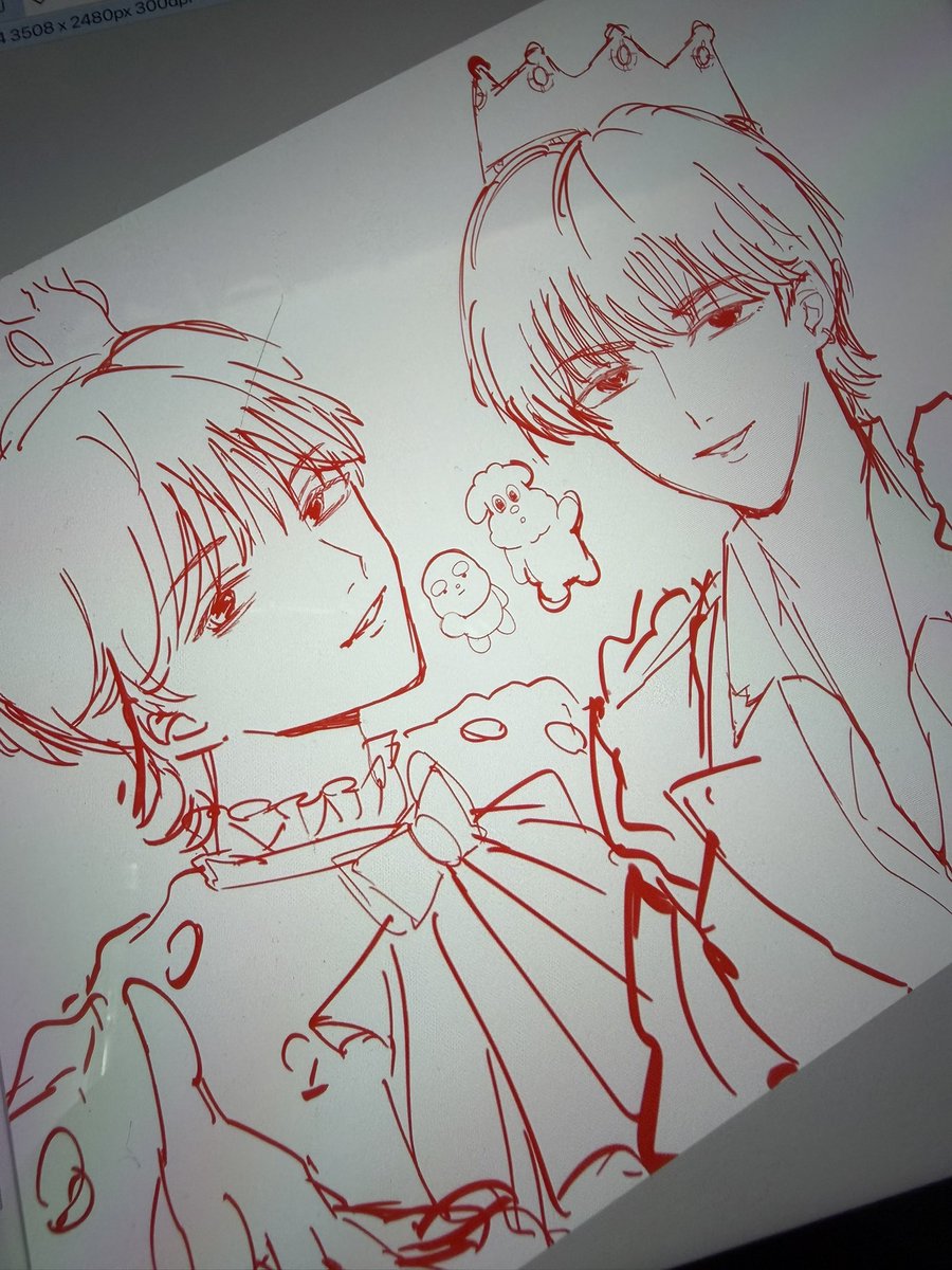 __crackes's tweet photo. 真・運命描こうとしたけど似なくてガチうけてる、いい加減にして　三次元難しすぎるだろ、お絵描き部のみなさん天才かよ https://t.co/3H4Nzg4r3g