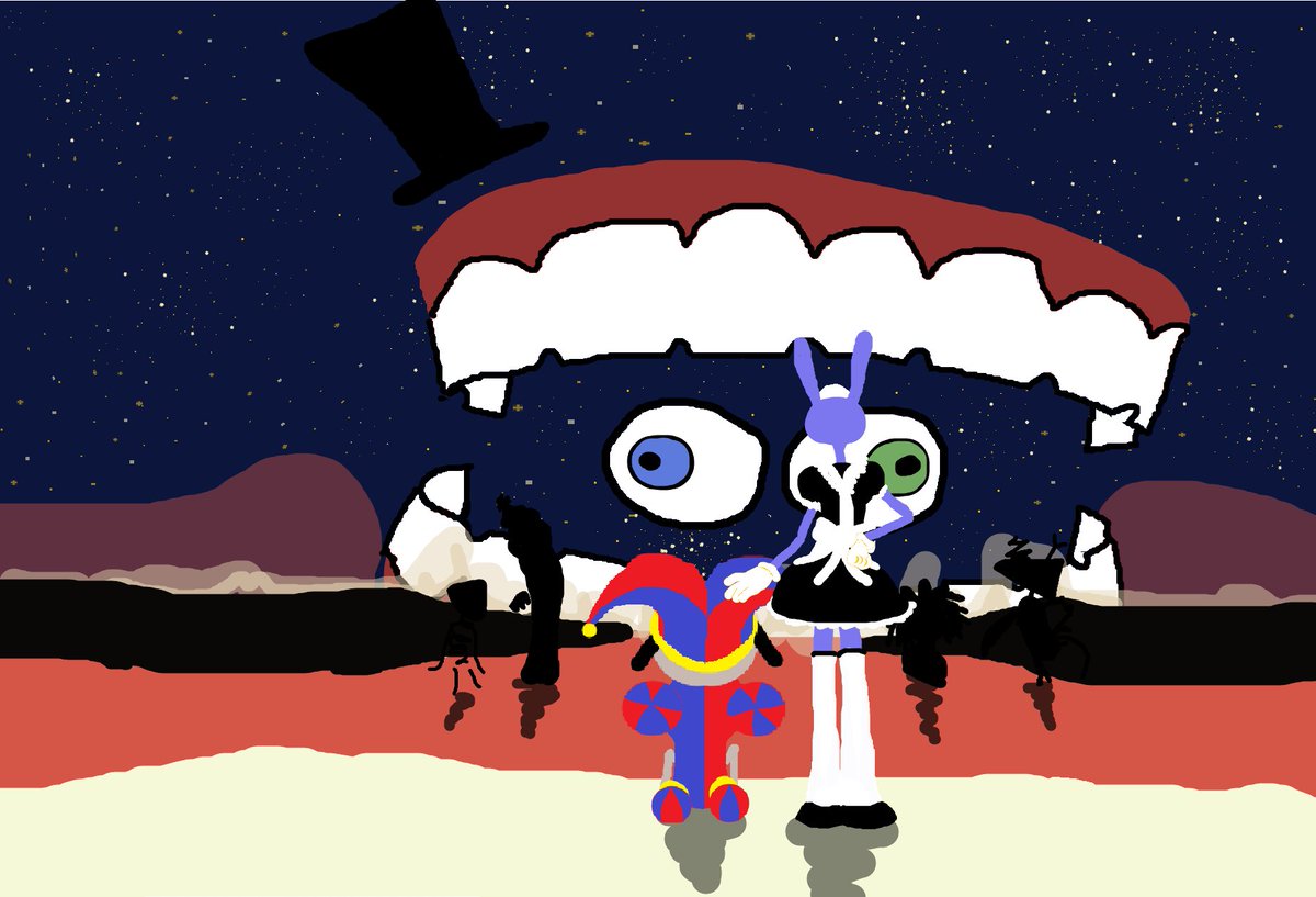 NightshadeLemon's tweet photo. Did art for a Komm, süsser Tod + The Amazing Digital Circus Mashup. link in comments. https://t.co/AsTugPIQbH