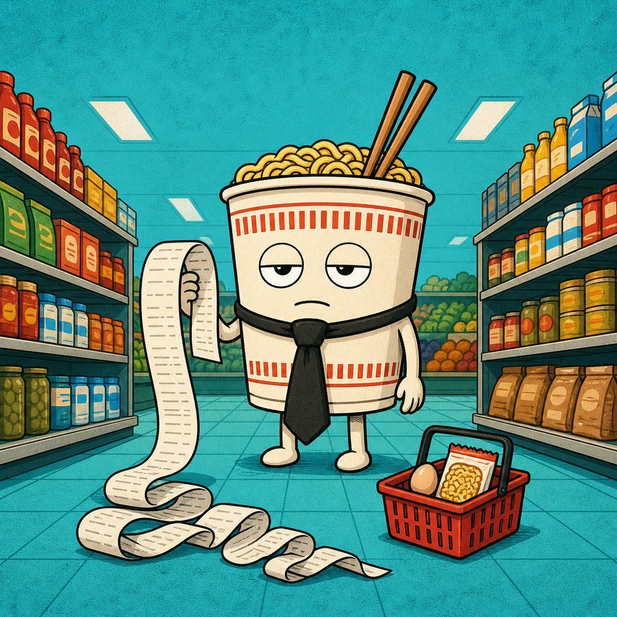 planisramen's tweet photo. bought eggs.
got a thesis.

the receipt asked if i wanted to finance it over 12 months.

same crisis. same cup. https://t.co/FKTOLOgs2i