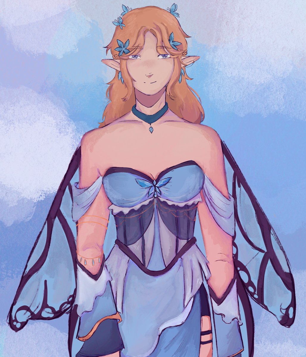 SweetPeachyand's tweet photo. joy and whimsy I love drawing dresses so much #hazelifanart https://t.co/sEWhGQp1YS