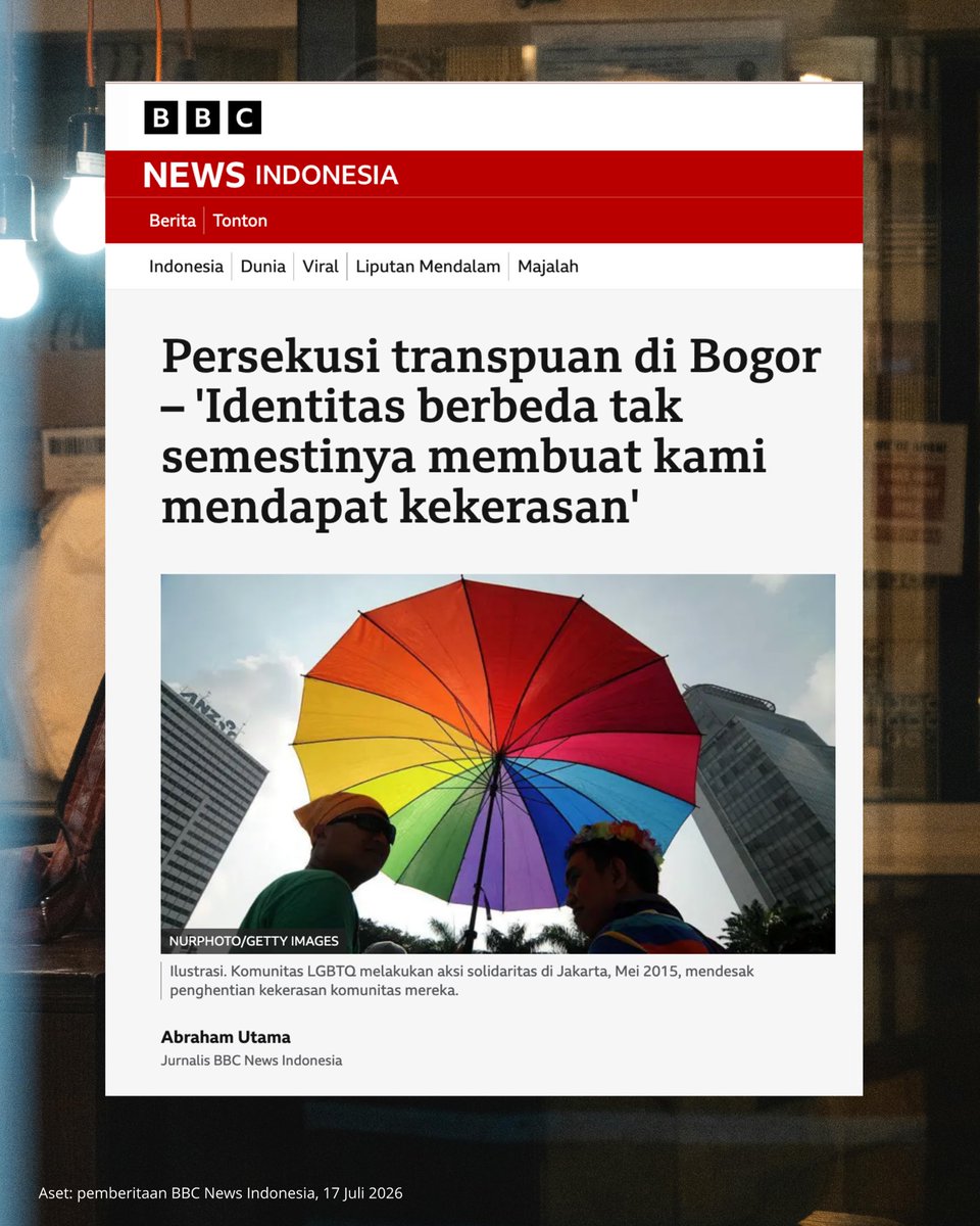 arisdogonzalez's tweet photo. Jika mau mereka berhenti mangkal, jangan lakukan kekerasan dan ‘memaksa’ mereka berhenti. Berikan mereka perlindungan dan akses pekerjaan yang sama.

@BBCIndonesia 💌💖 https://t.co/OSERwSIXqG